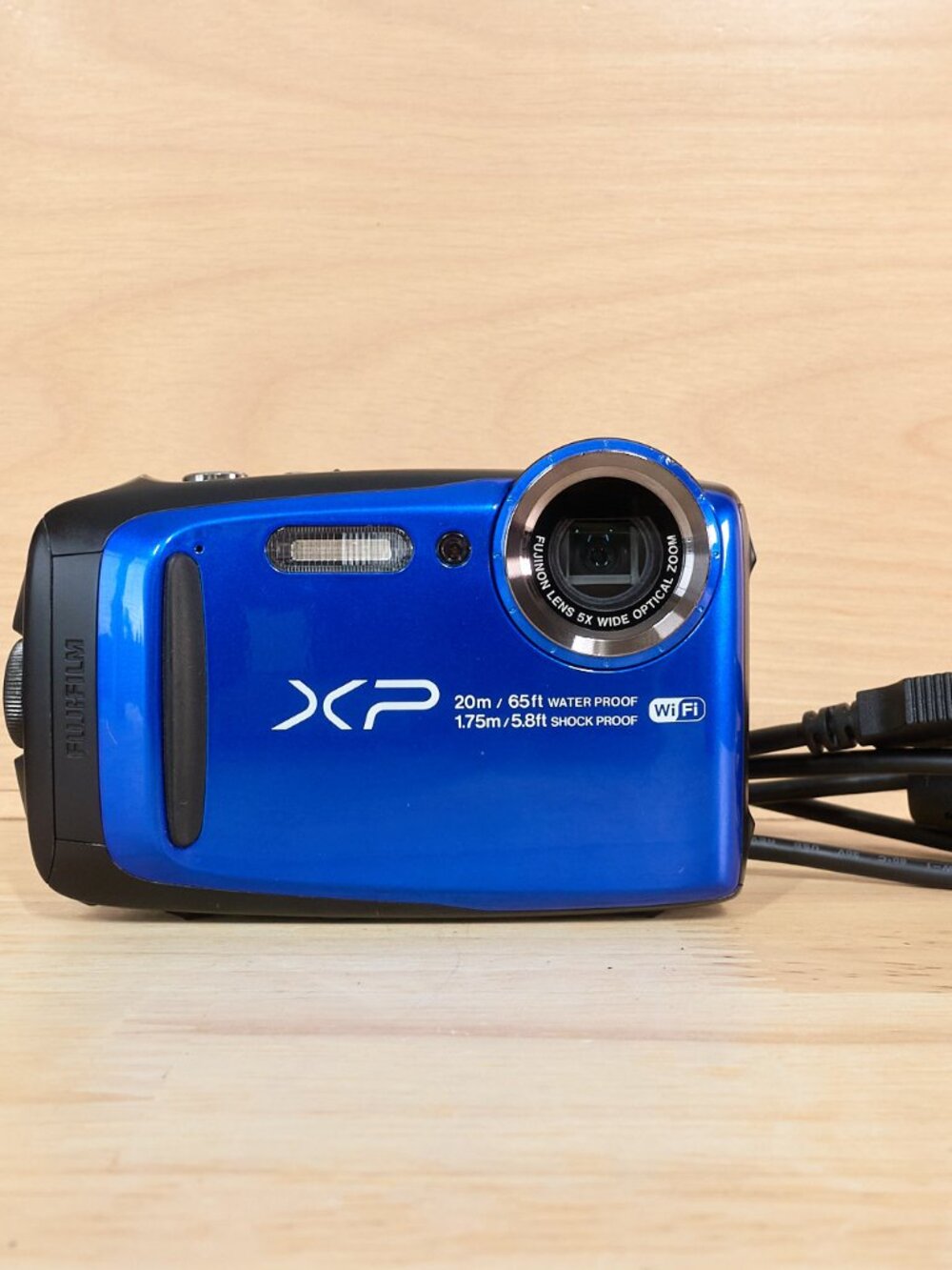 Fujifilm FinePix XP120 Waterproof Digital Camera Wi-Fi Blue Tested Working